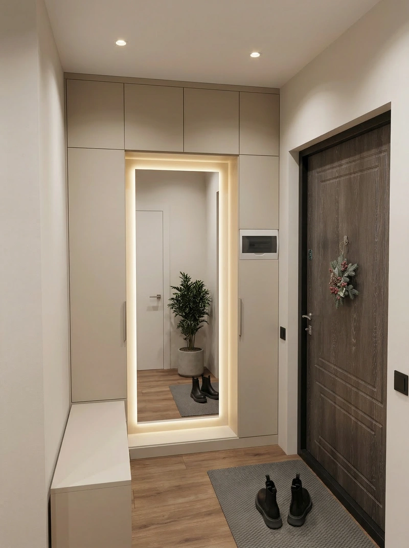 Дизайн интерьера в стиле Минимализм — Прихожая от нейросети RoomGPT