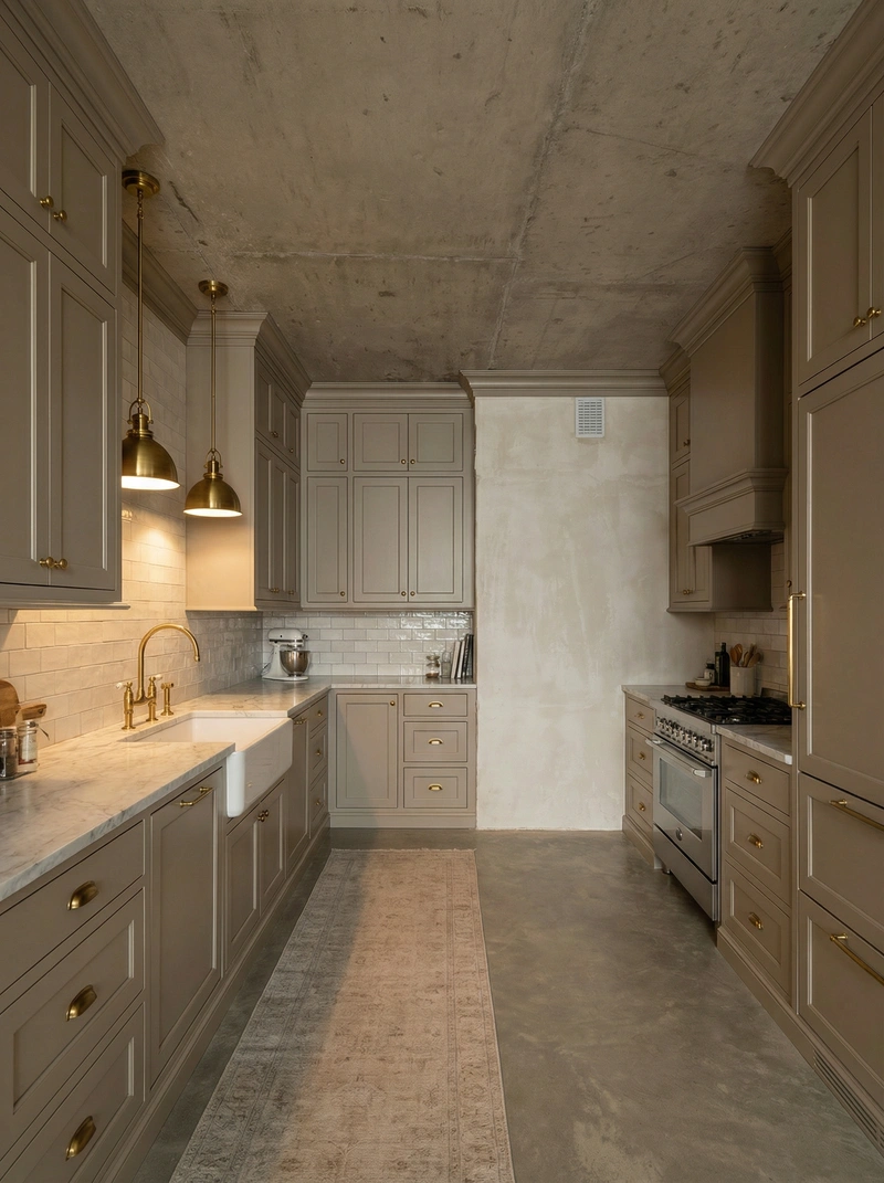 Дизайн интерьера в стиле Классика — Кухня от нейросети RoomGPT