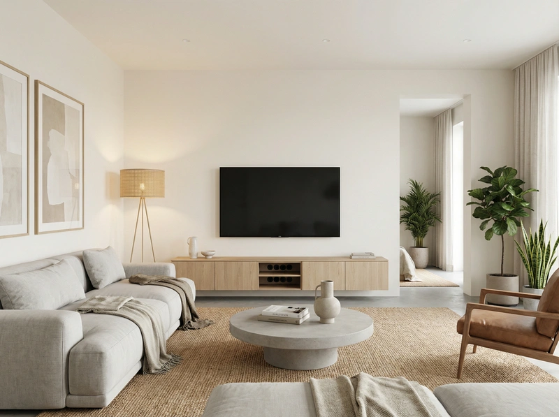 Дизайн интерьера в стиле Сканди — Гостиная от нейросети RoomGPT