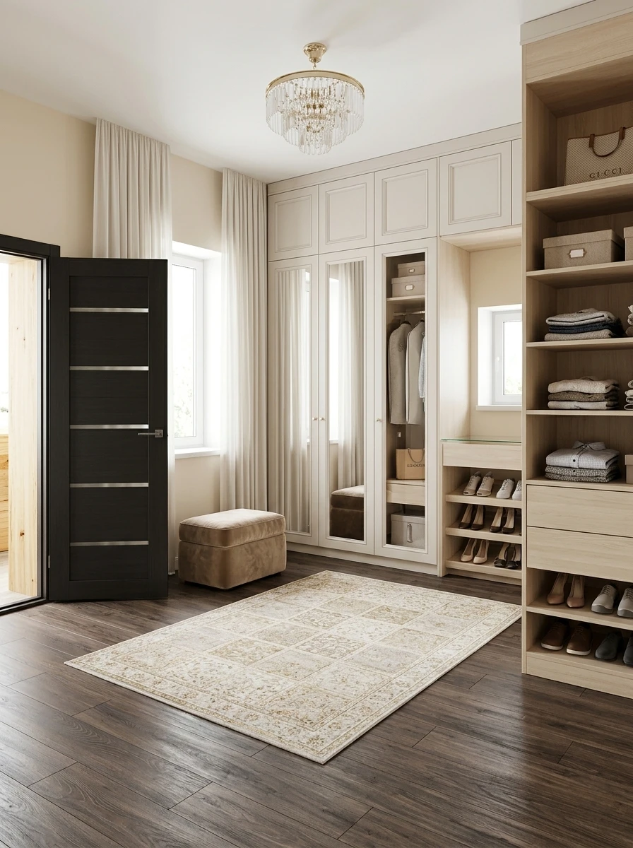 Дизайн интерьера в стиле Классика — Гардеробная от нейросети RoomGPT