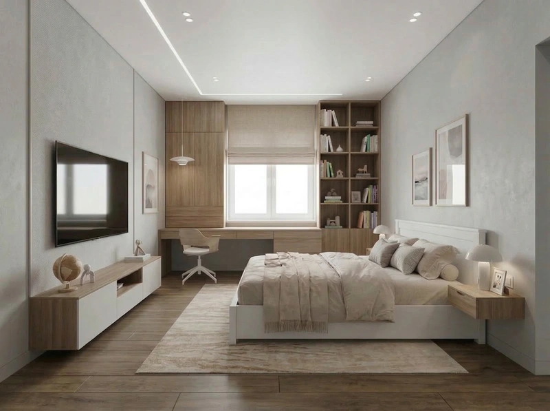 Дизайн детской в стиле Минимализм — фото интерьера от нейросети RoomGPT