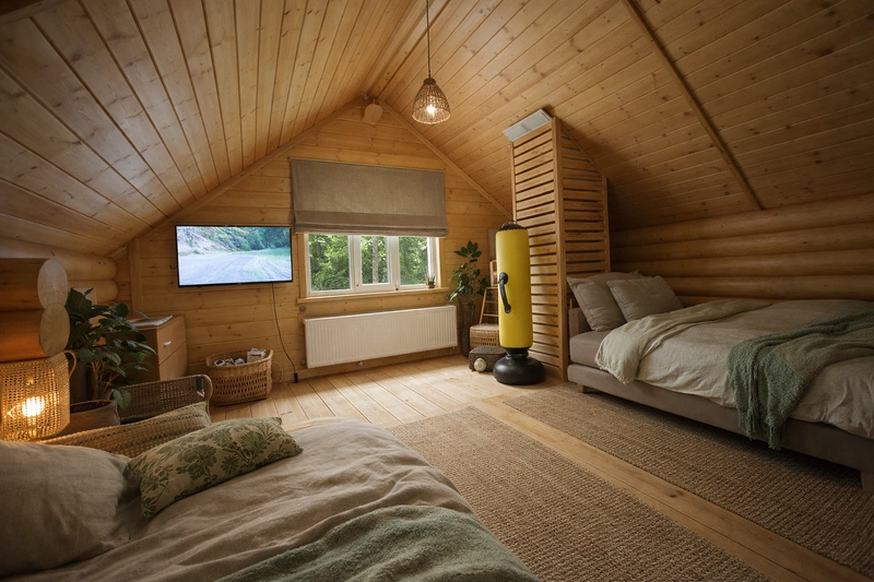 Дизайн спальни в стиле Без стиля — фото интерьера от нейросети RoomGPT