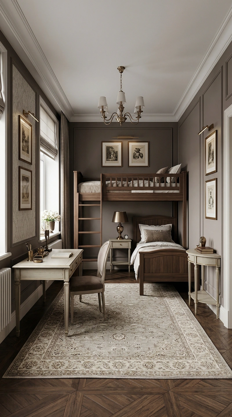 Дизайн спальни в стиле Классика — фото интерьера от нейросети RoomGPT