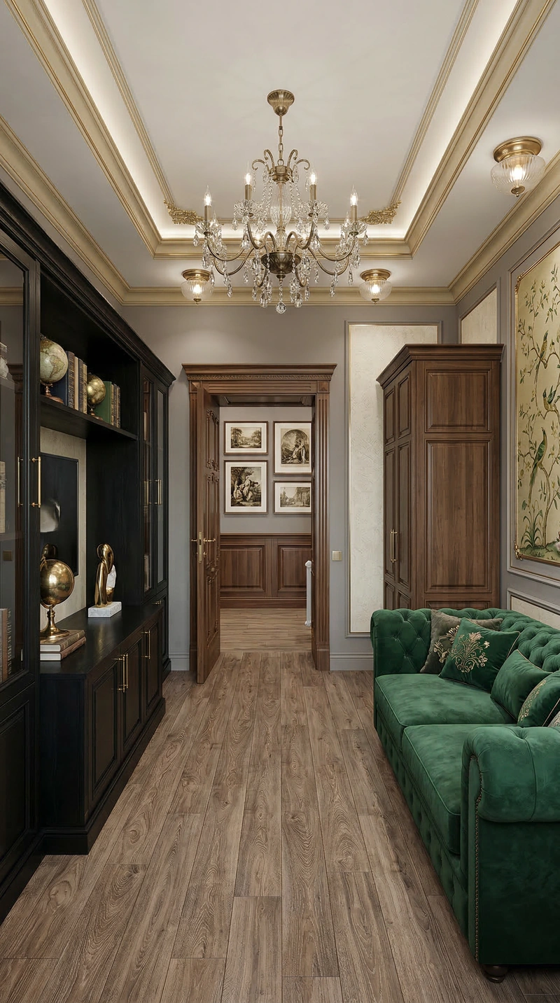 Дизайн интерьера в стиле Классика — Гостиная от нейросети RoomGPT