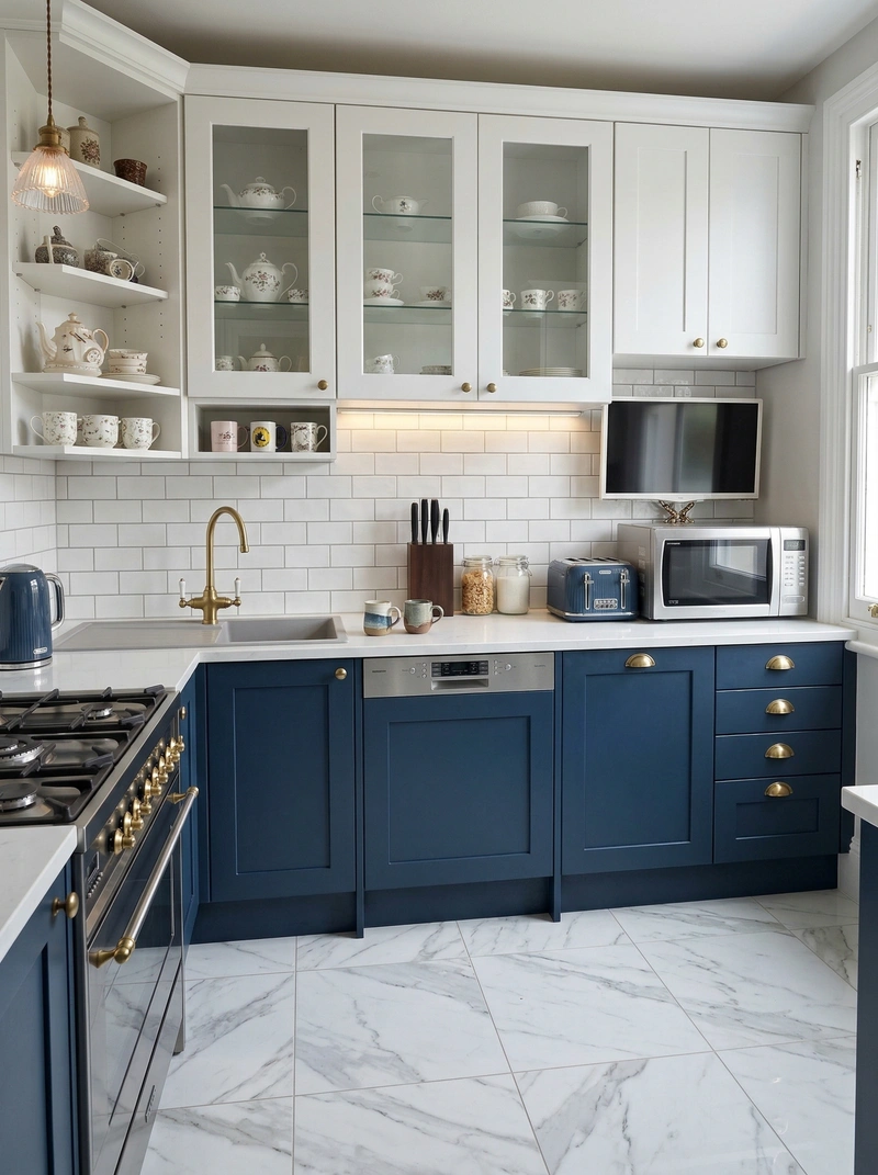 Дизайн кухни в стиле Классика — фото интерьера от нейросети RoomGPT