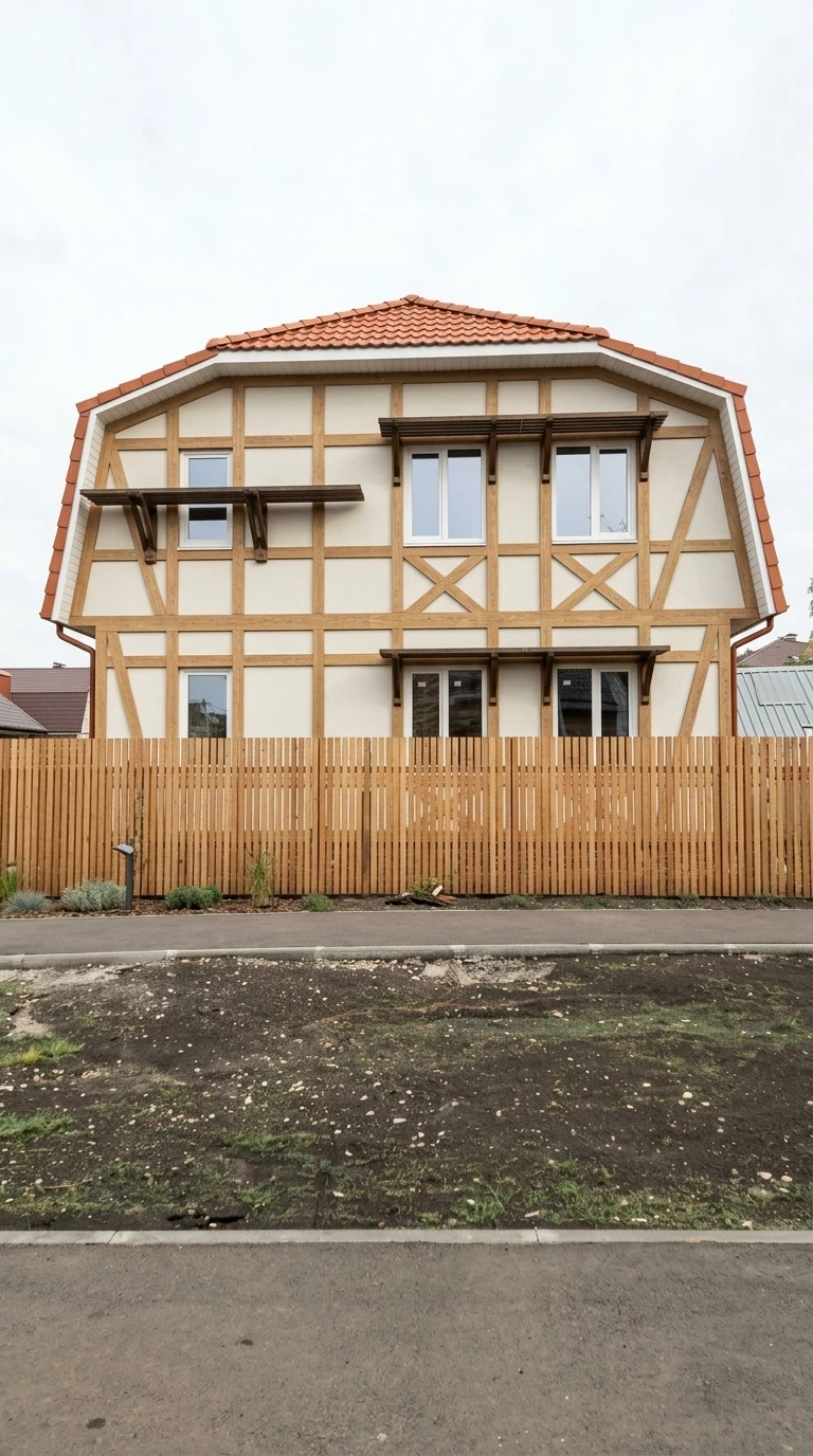Дизайн фасада в стиле Сканди — фото от нейросети RoomGPT