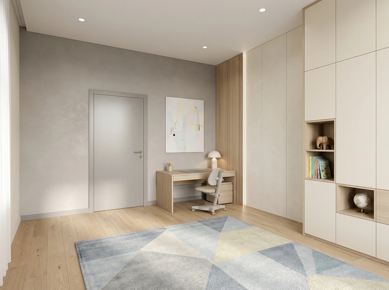 Дизайн детской в стиле Минимализм — фото интерьера от нейросети RoomGPT