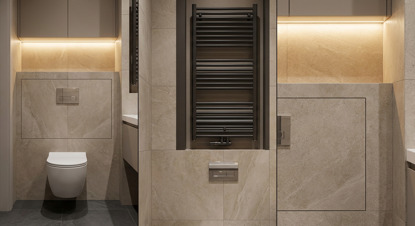 Дизайн ванной в стиле Минимализм — фото интерьера от нейросети RoomGPT