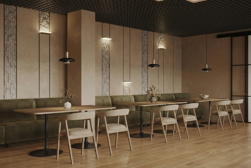 Дизайн гостиной в стиле Japandi — фото интерьера от нейросети RoomGPT