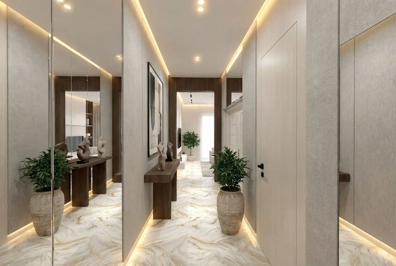 Дизайн интерьера в стиле Контемпорари — Прихожая от нейросети RoomGPT