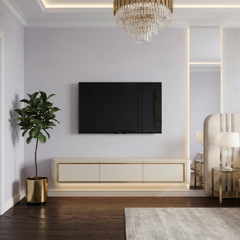 Дизайн спальни в стиле Неоклассика — фото интерьера от нейросети RoomGPT