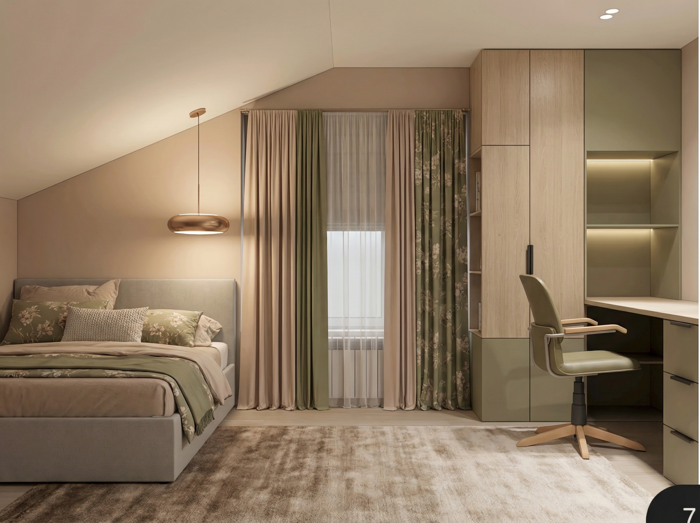 Дизайн спальни в стиле Минимализм — фото интерьера от нейросети RoomGPT