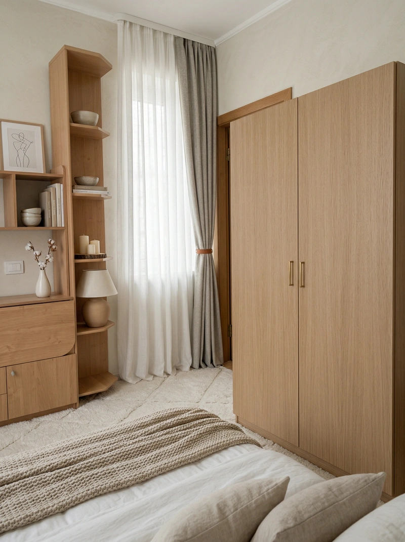 Дизайн интерьера в стиле Хюгге — Спальня от нейросети RoomGPT