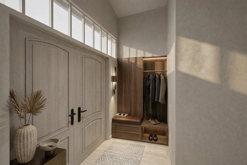 Дизайн интерьера в стиле Контемпорари — Прихожая от нейросети RoomGPT