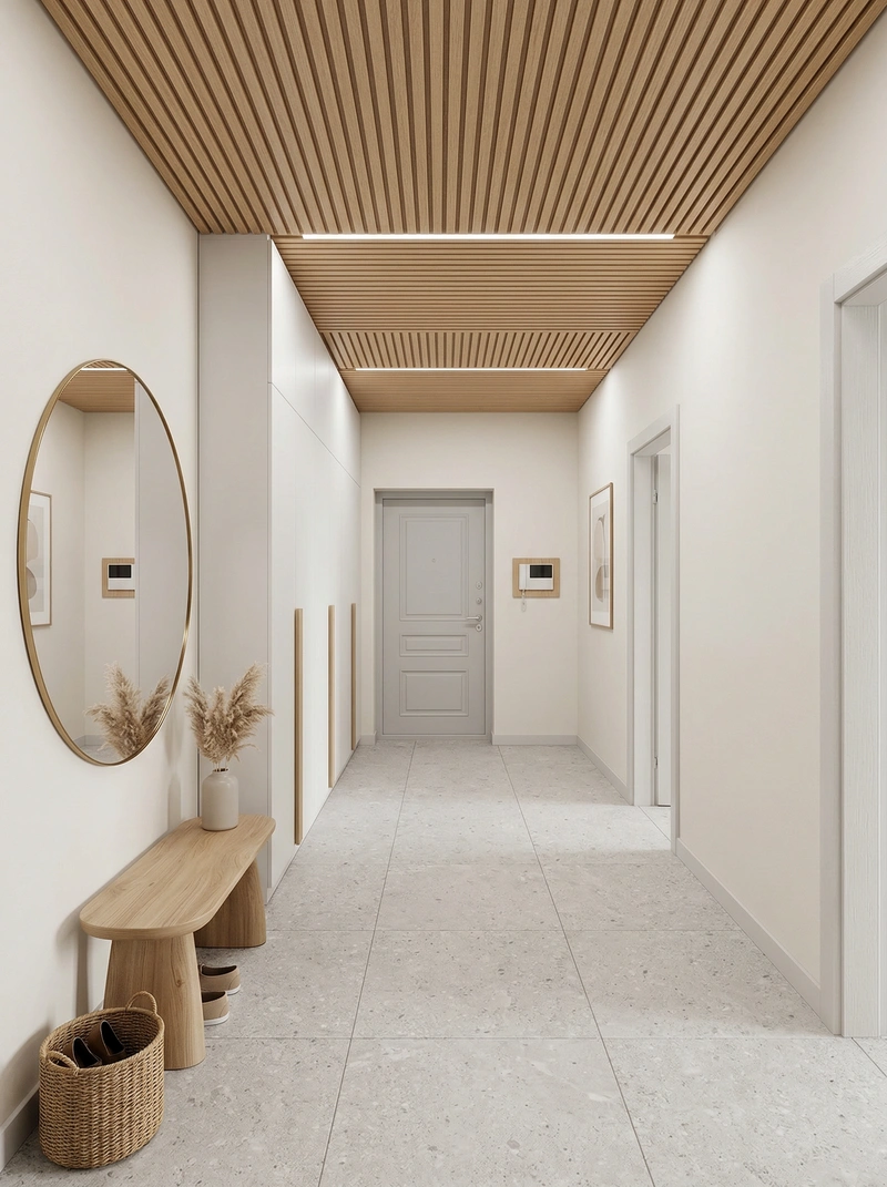 Дизайн интерьера в стиле Сканди — Прихожая от нейросети RoomGPT