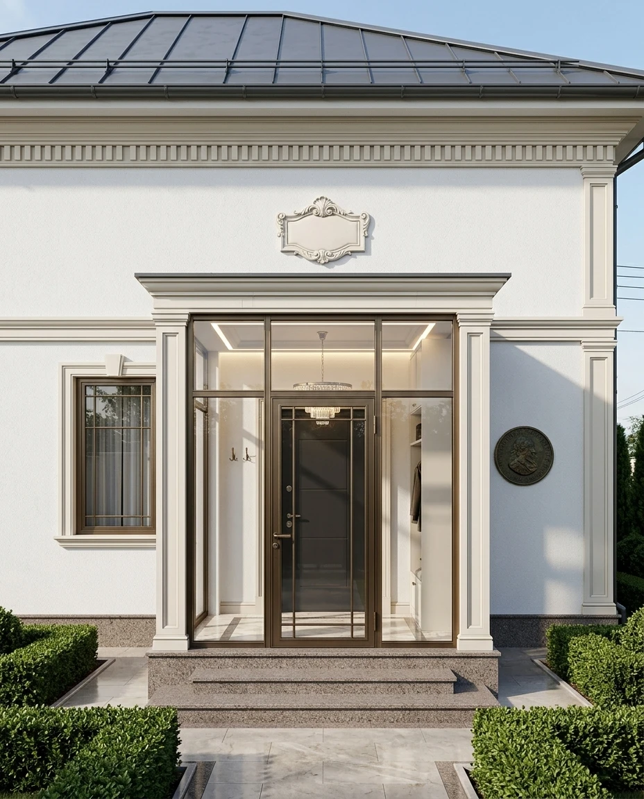 Дизайн фасада в стиле Классика — Фасад от нейросети RoomGPT