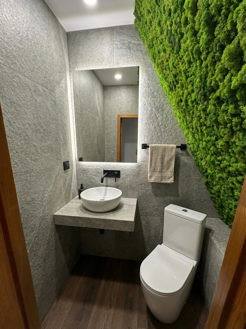 Дизайн ванной в стиле Минимализм — фото интерьера от нейросети RoomGPT