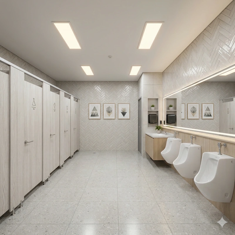 Дизайн ванной в стиле Сканди — фото интерьера от нейросети RoomGPT