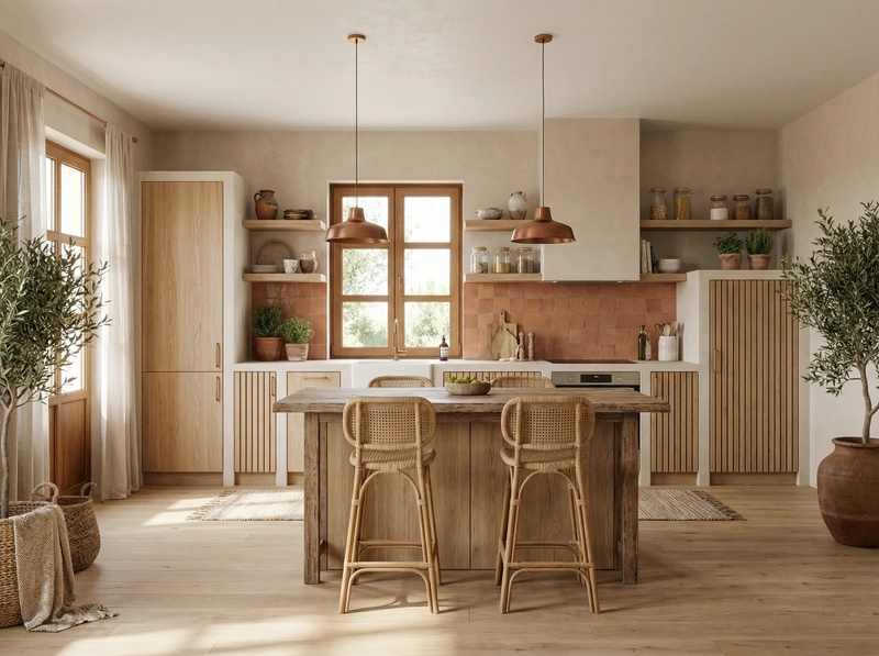 Дизайн интерьера в стиле Хюгге — Кухня от нейросети RoomGPT