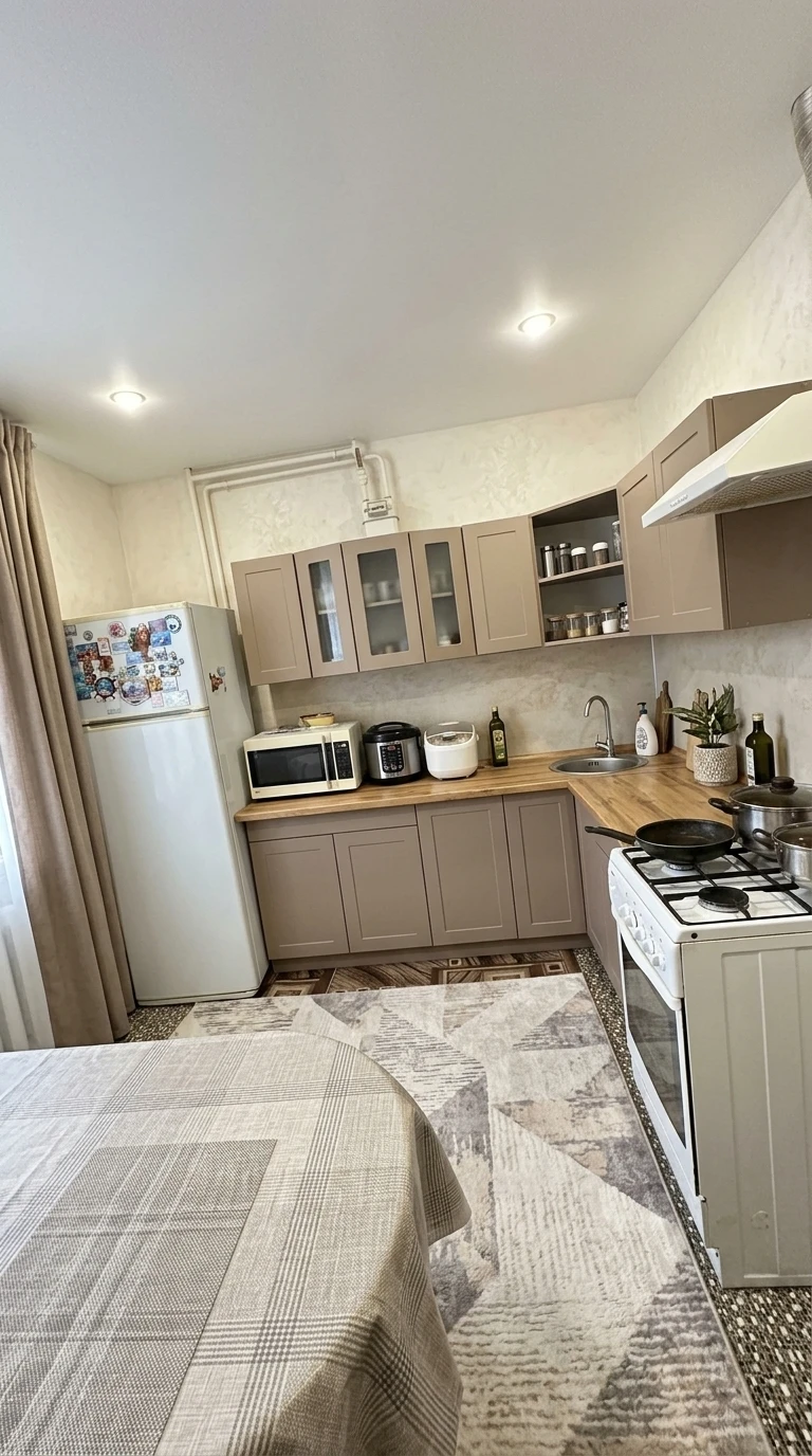 Дизайн кухни в стиле Контемпорари — фото интерьера от нейросети RoomGPT