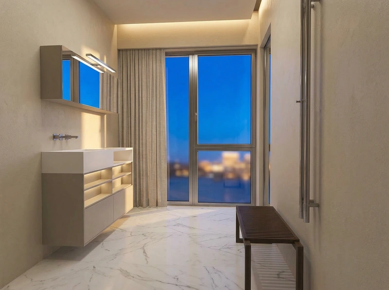 Дизайн ванной в стиле Без стиля — фото интерьера от нейросети RoomGPT