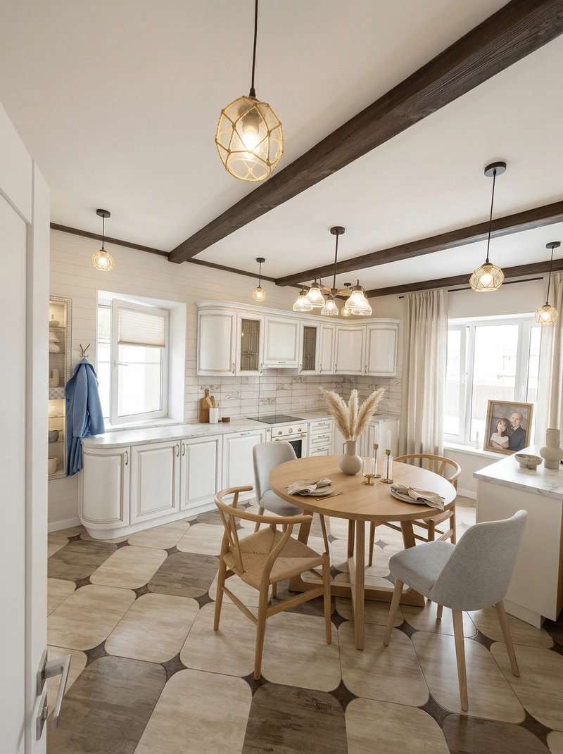 Дизайн гостиной в стиле Сканди — фото интерьера от нейросети RoomGPT