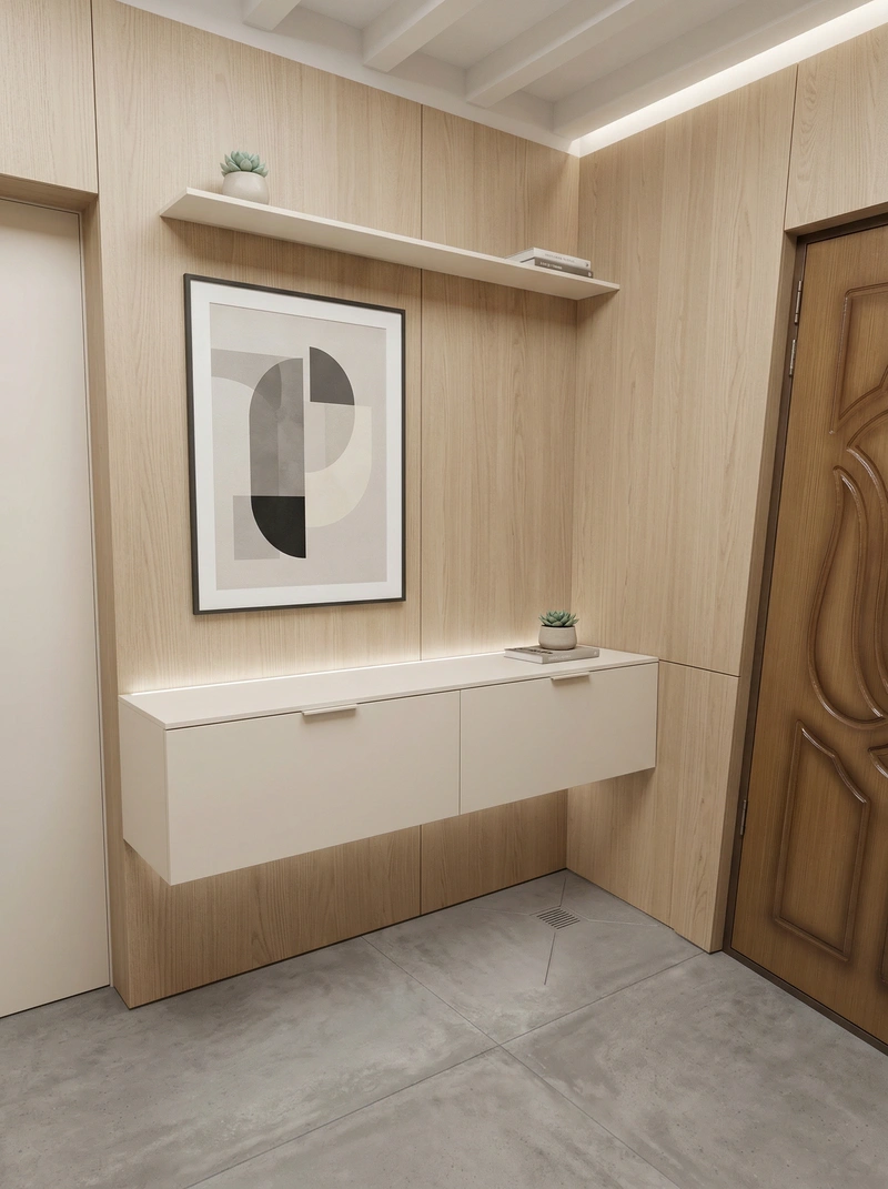 Дизайн интерьера в стиле Минимализм — Гостиная от нейросети RoomGPT