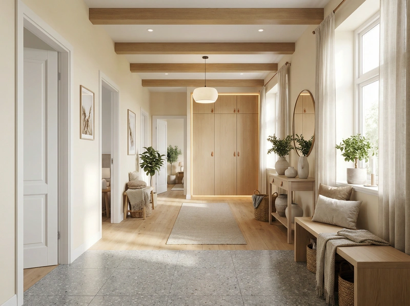 Дизайн интерьера в стиле Хюгге — Прихожая от нейросети RoomGPT
