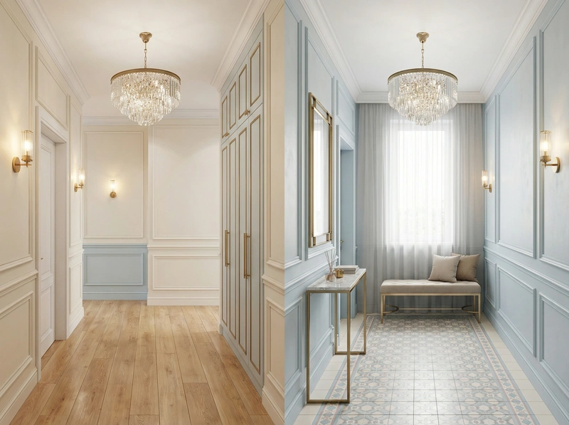 Дизайн интерьера в стиле Неоклассика — Прихожая от нейросети RoomGPT