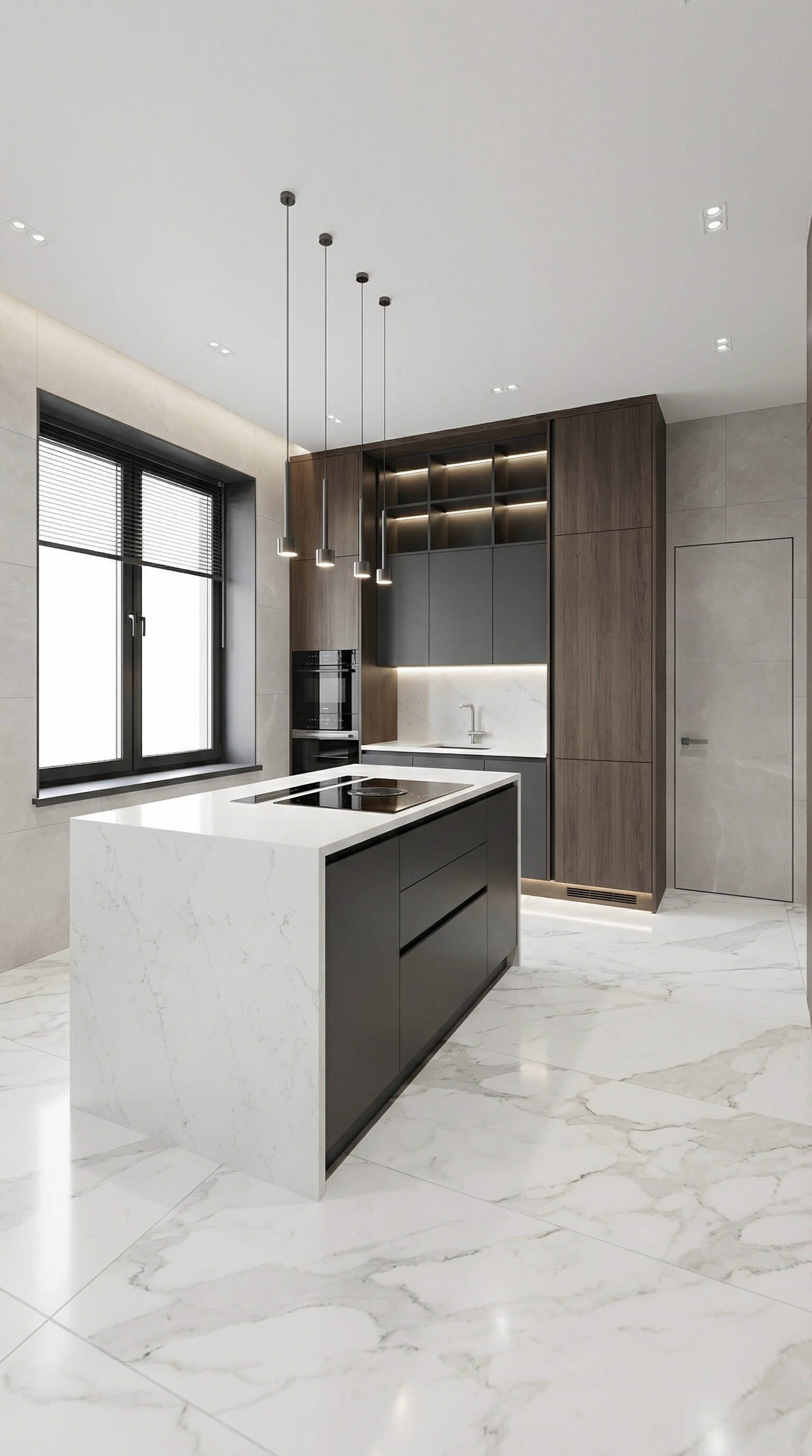 Дизайн кухни в стиле Минимализм — фото интерьера от нейросети RoomGPT