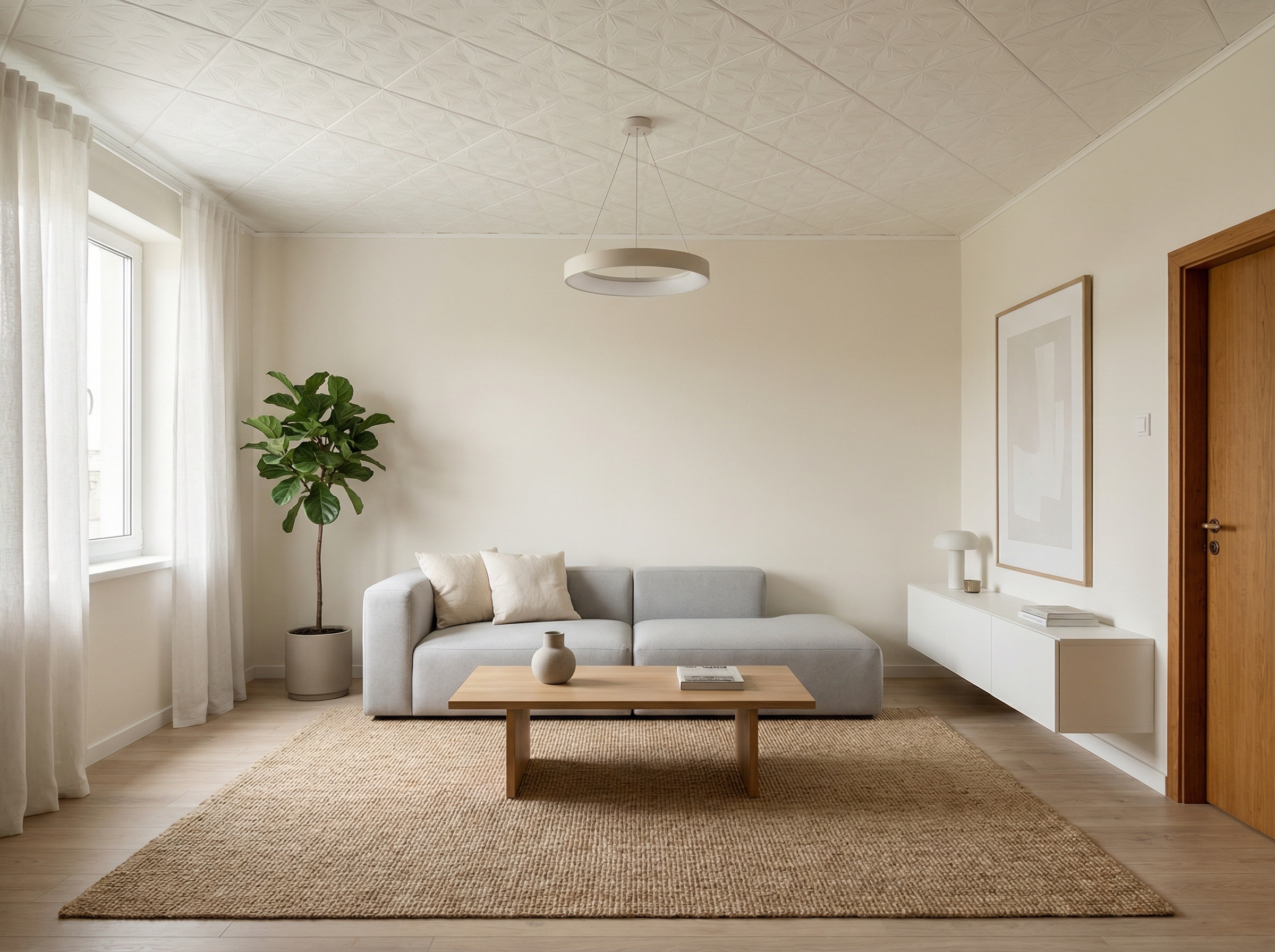 Дизайн гостиной в стиле Минимализм — фото интерьера от нейросети RoomGPT