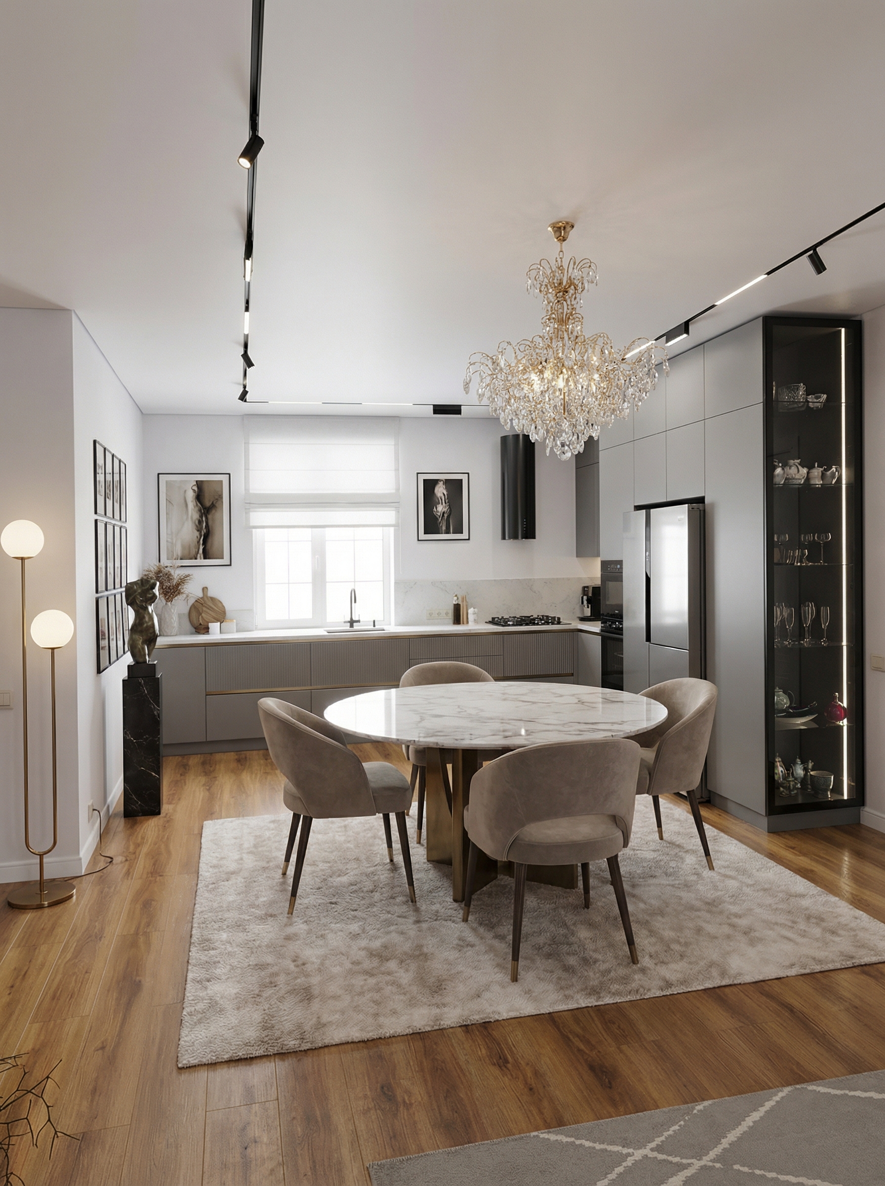 Дизайн гостиной в стиле Контемпорари — фото интерьера от нейросети RoomGPT