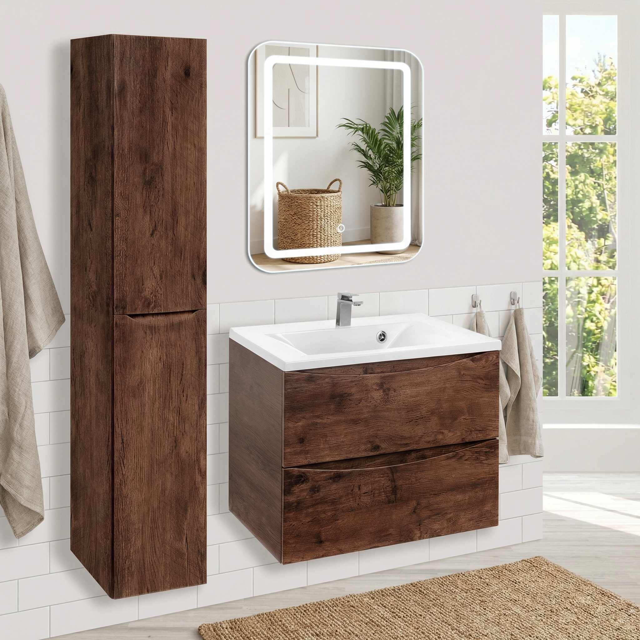 Дизайн ванной в стиле Сканди — фото интерьера от нейросети RoomGPT