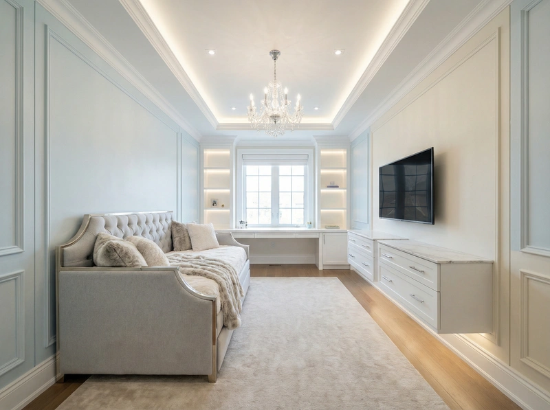 Дизайн интерьера в стиле Классика — Детская от нейросети RoomGPT