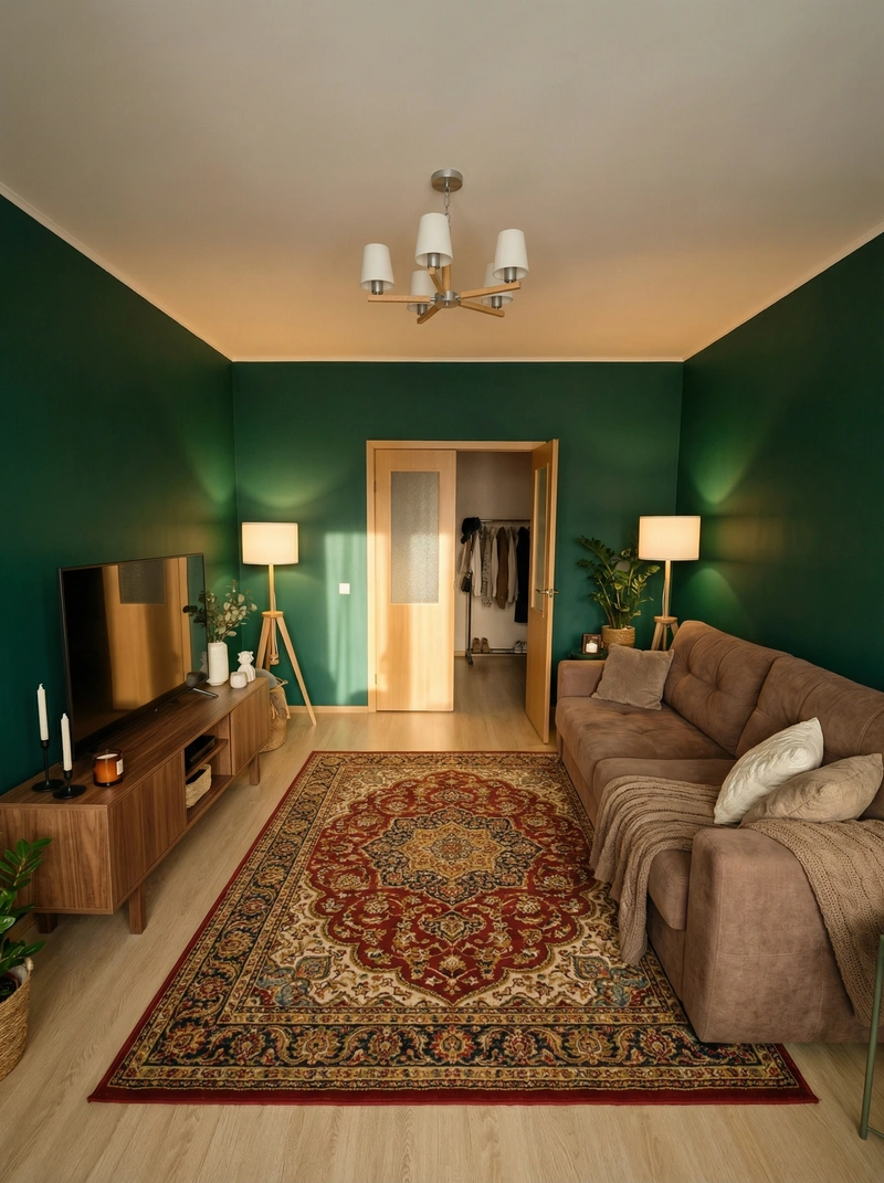 Дизайн интерьера в стиле Хюгге — Гостиная от нейросети RoomGPT