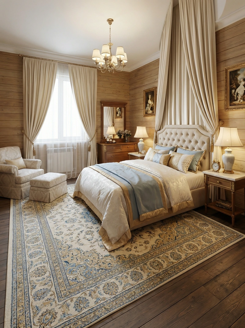 Дизайн интерьера в стиле Классика — Спальня от нейросети RoomGPT