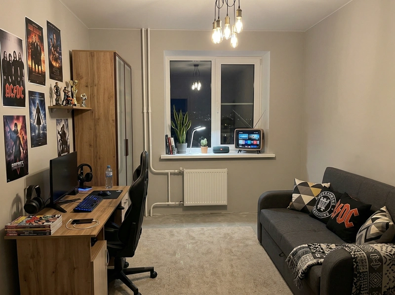 Дизайн детской в стиле Без стиля — фото интерьера от нейросети RoomGPT