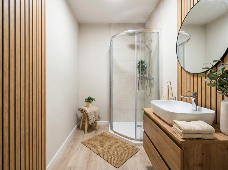 Дизайн интерьера в стиле Хюгге — Ванная от нейросети RoomGPT