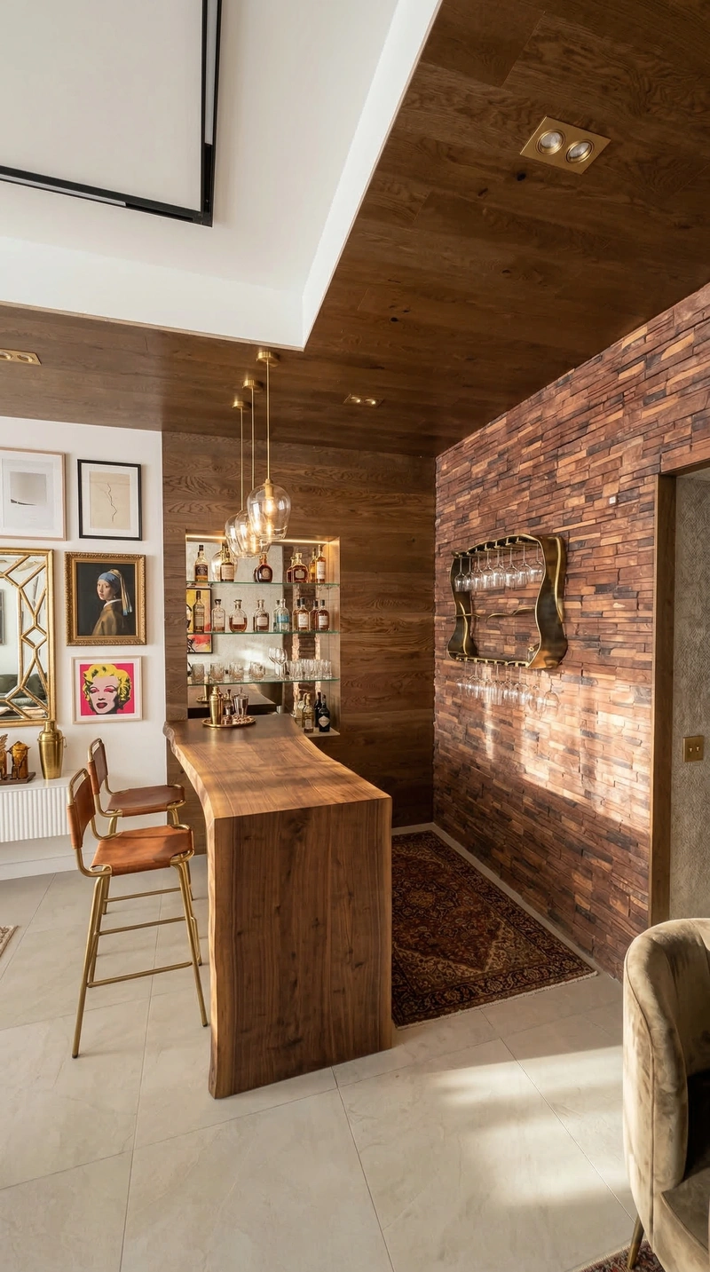 Дизайн гостиной в стиле Эклектика — фото интерьера от нейросети RoomGPT