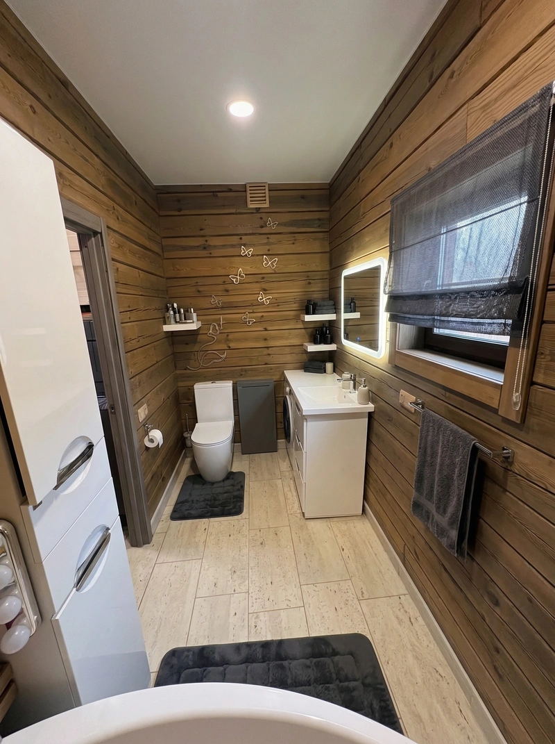 Дизайн ванной в стиле Минимализм — фото интерьера от нейросети RoomGPT