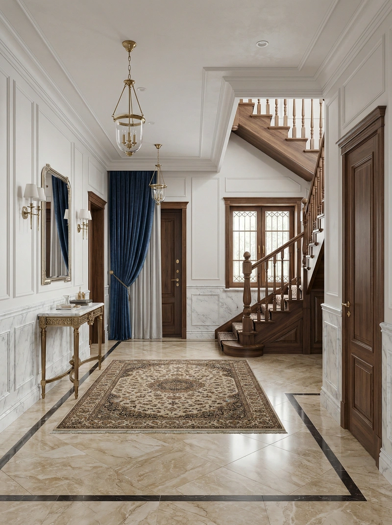 Дизайн интерьера в стиле Классика — Прихожая от нейросети RoomGPT
