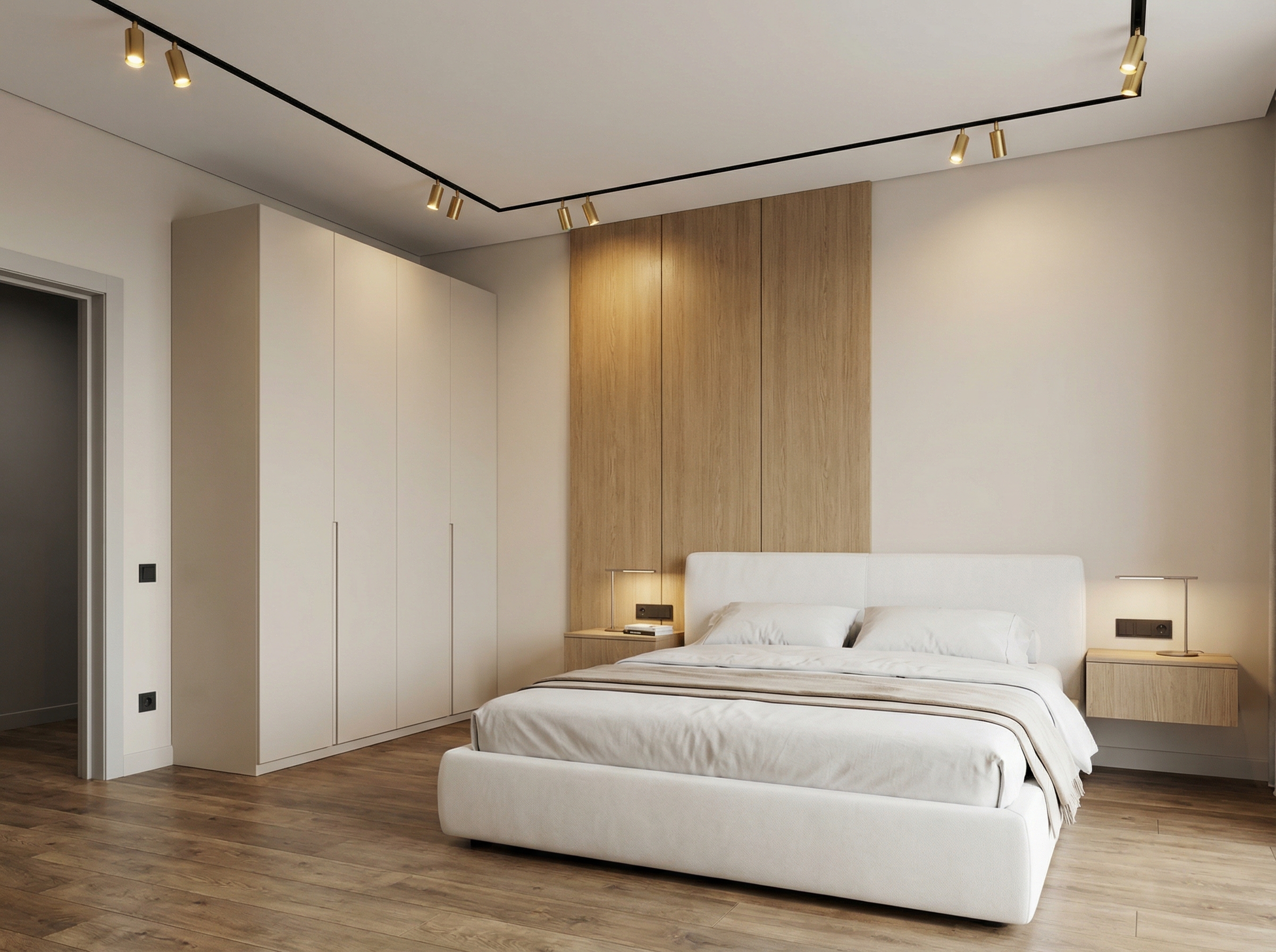 Дизайн спальни в стиле Минимализм — фото интерьера от нейросети RoomGPT
