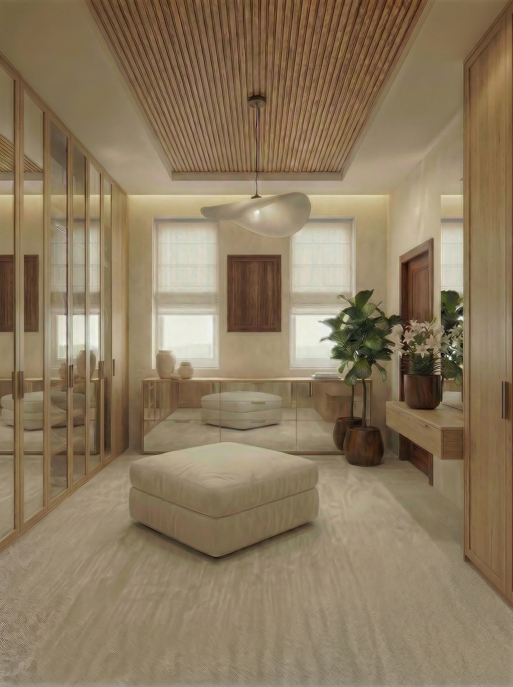 Дизайн гостиной в стиле Контемпорари — фото интерьера от нейросети RoomGPT