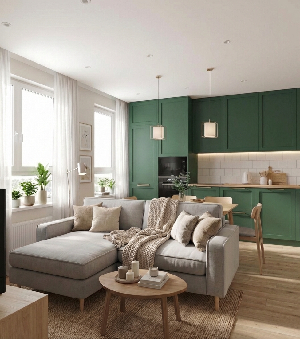 Дизайн гостиной в стиле Эклектика — фото интерьера от нейросети RoomGPT