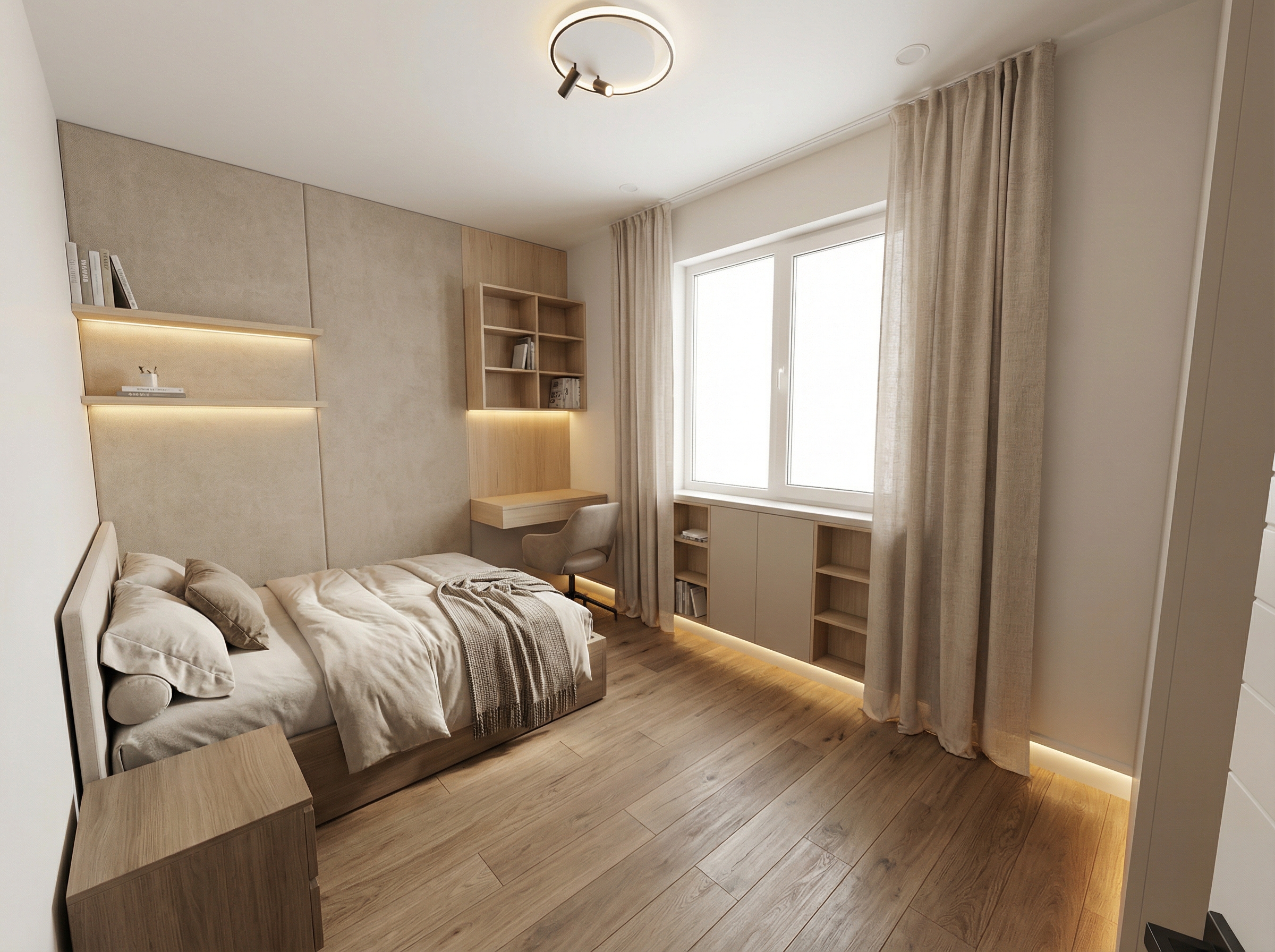 Дизайн детской в стиле Минимализм — фото интерьера от нейросети RoomGPT