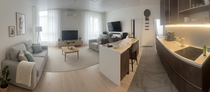 Дизайн интерьера в стиле Хюгге — Гостиная от нейросети RoomGPT