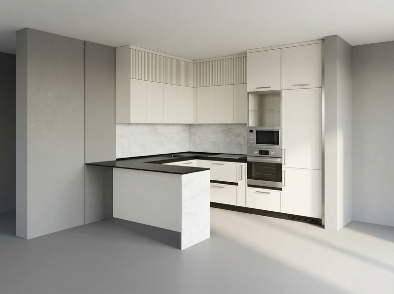 Дизайн кухни в стиле Без стиля — фото интерьера от нейросети RoomGPT