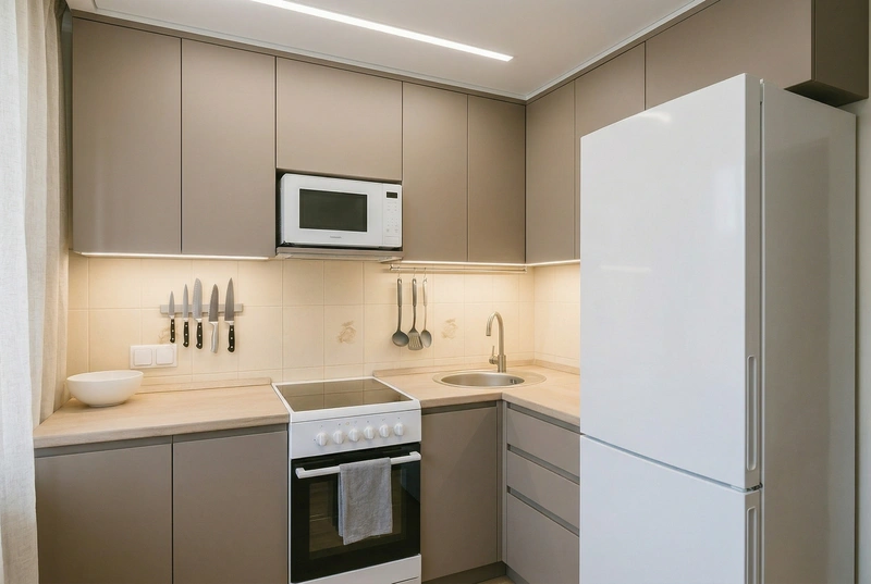 Дизайн кухни в стиле Минимализм — фото интерьера от нейросети RoomGPT