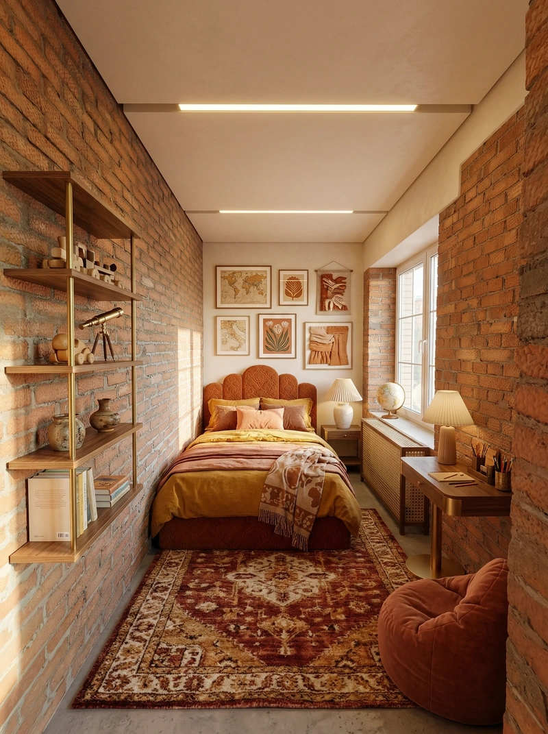 Дизайн интерьера в стиле Эклектика — Детская от нейросети RoomGPT