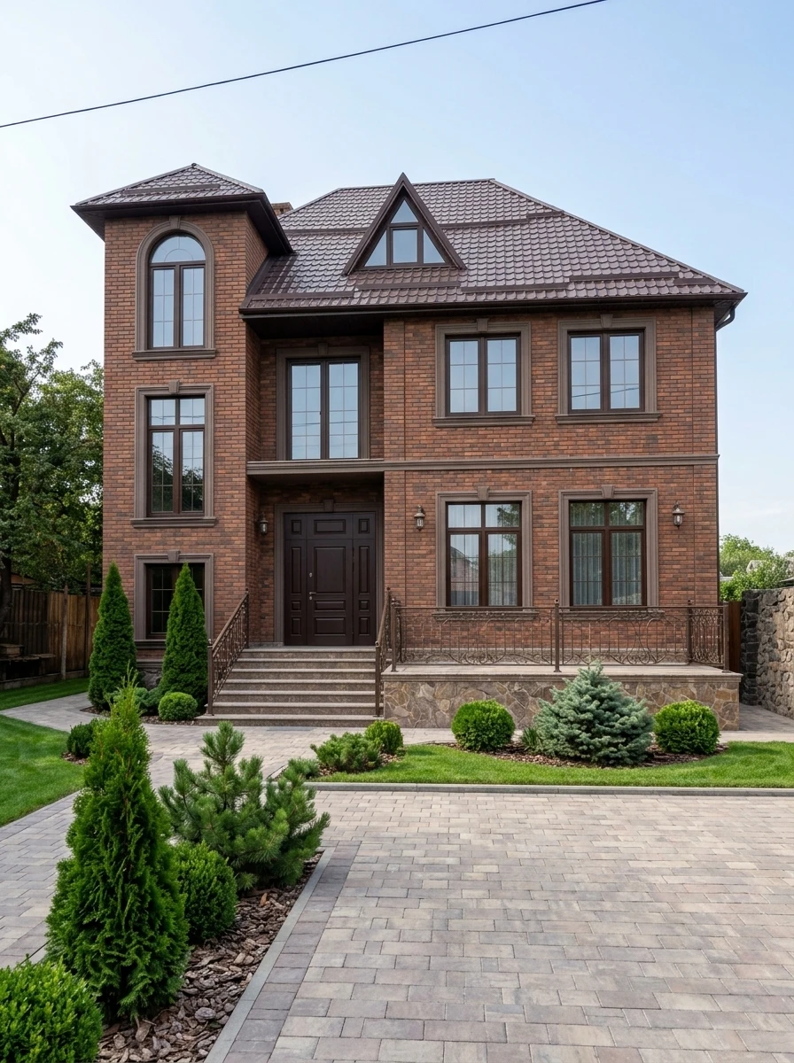 Дизайн фасада в стиле Классика — Фасад от нейросети RoomGPT